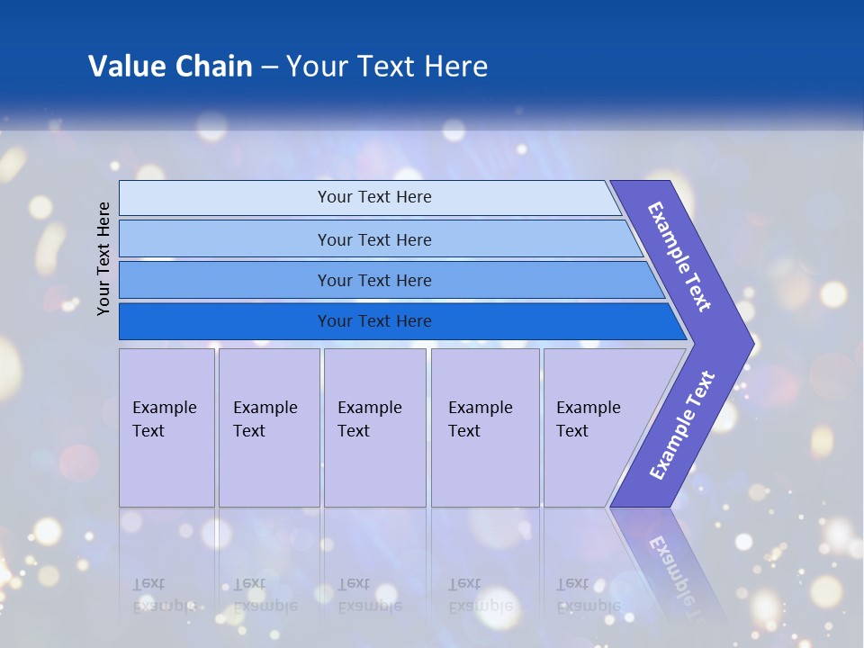 Illustration Of Night Lights PowerPoint Template