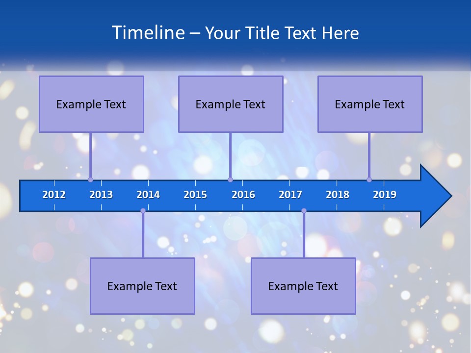 Illustration Of Night Lights PowerPoint Template