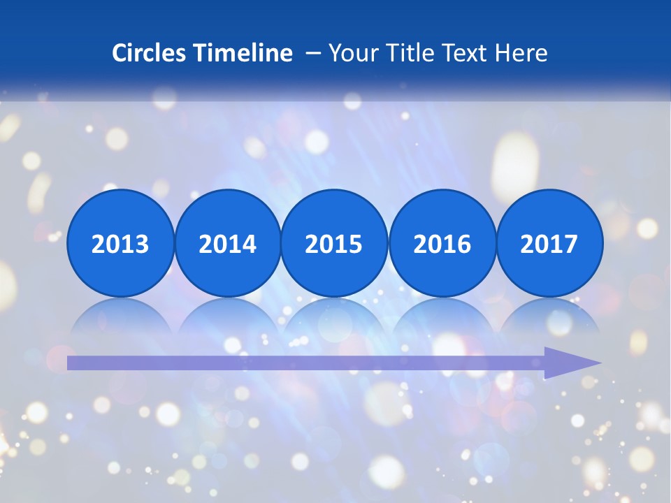 Illustration Of Night Lights PowerPoint Template