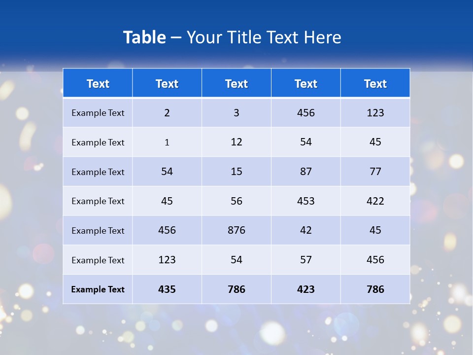 Illustration Of Night Lights PowerPoint Template
