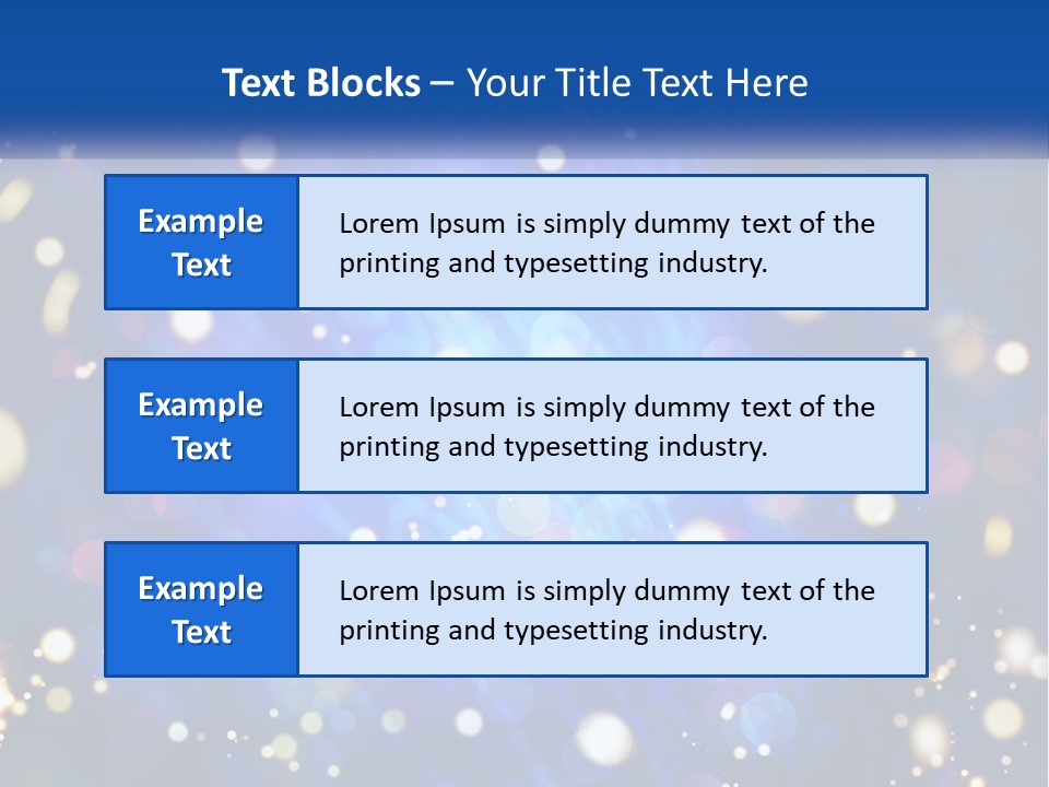 Illustration Of Night Lights PowerPoint Template