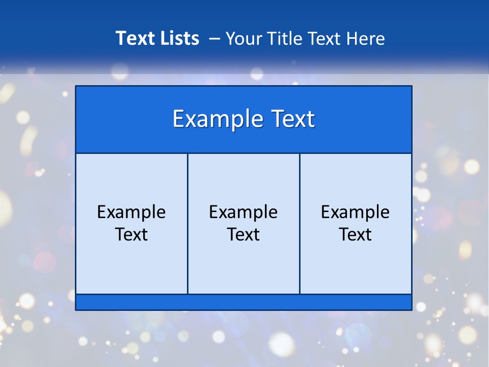 Illustration Of Night Lights PowerPoint Template