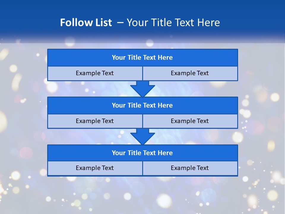 Illustration Of Night Lights PowerPoint Template