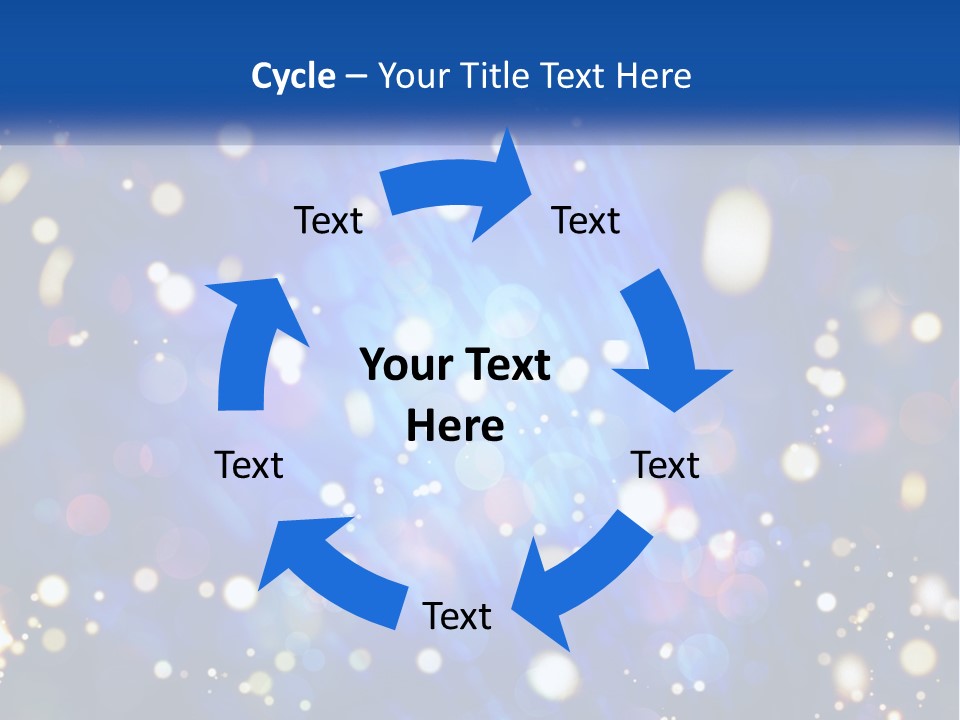 Illustration Of Night Lights PowerPoint Template