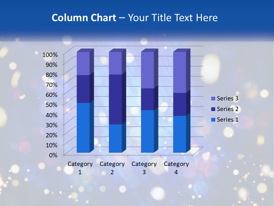 Illustration Of Night Lights PowerPoint Template