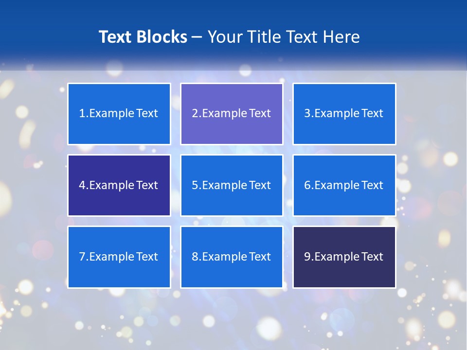 Illustration Of Night Lights PowerPoint Template