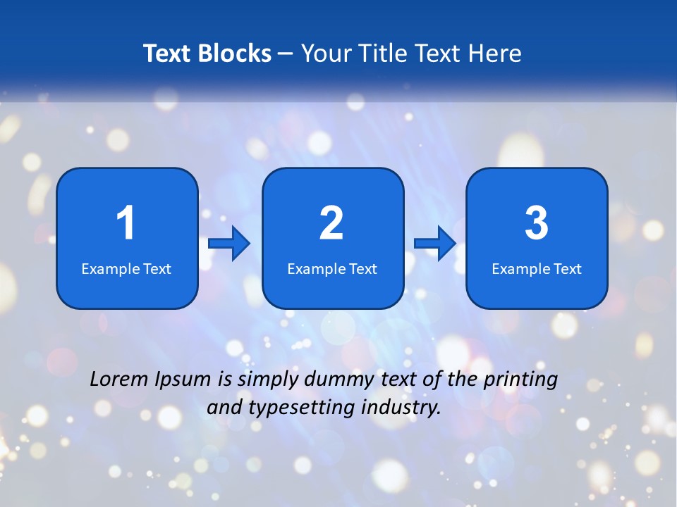 Illustration Of Night Lights PowerPoint Template