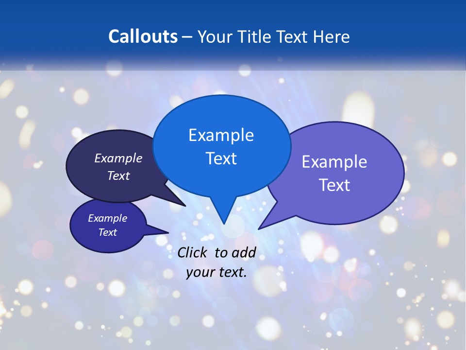 Illustration Of Night Lights PowerPoint Template