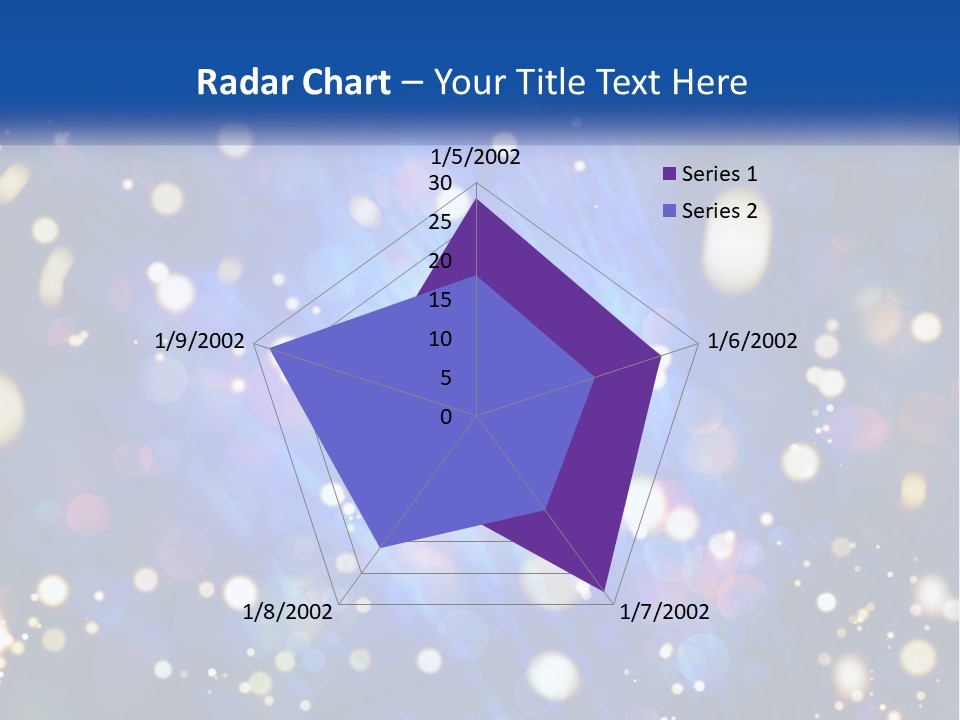 Illustration Of Night Lights PowerPoint Template