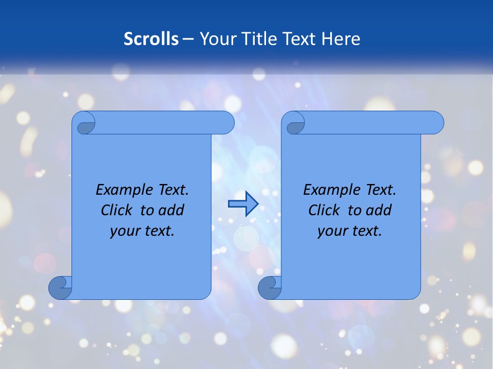 Illustration Of Night Lights PowerPoint Template