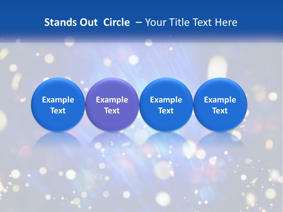 Illustration Of Night Lights PowerPoint Template