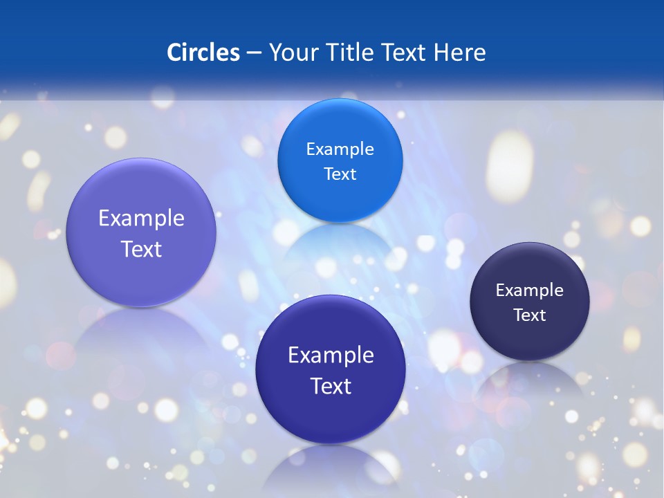 Illustration Of Night Lights PowerPoint Template