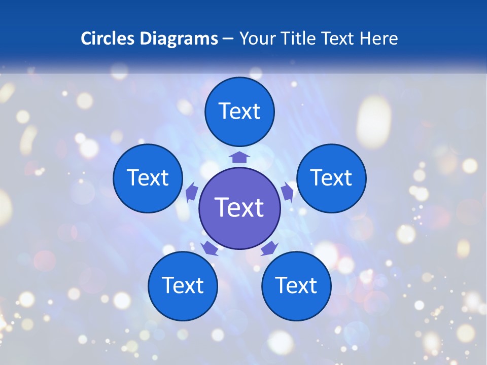 Illustration Of Night Lights PowerPoint Template