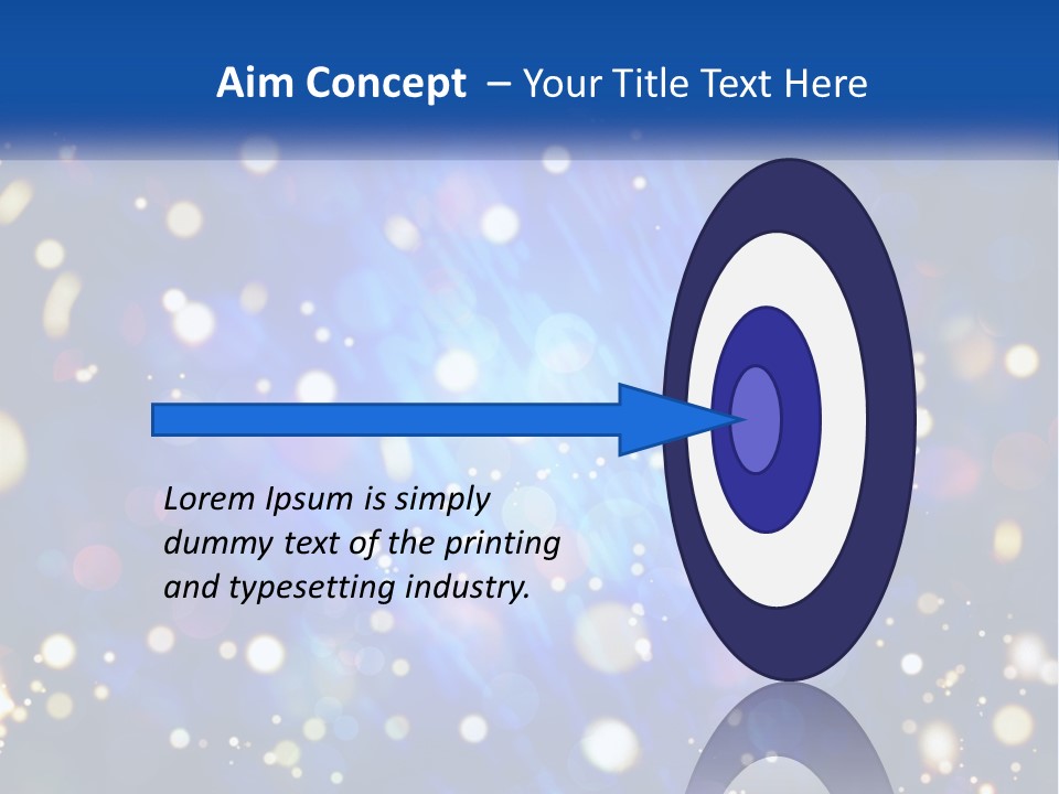 Illustration Of Night Lights PowerPoint Template