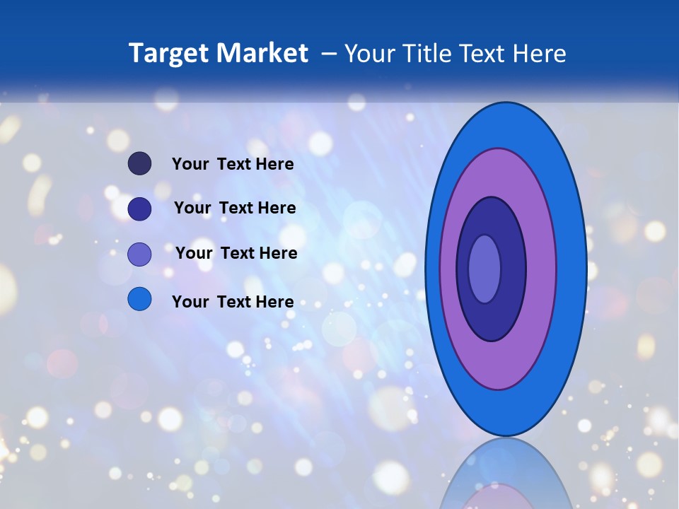 Illustration Of Night Lights PowerPoint Template