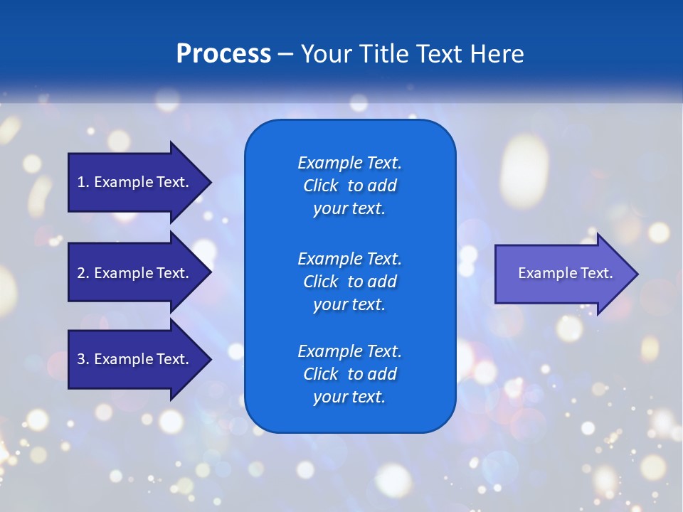 Illustration Of Night Lights PowerPoint Template