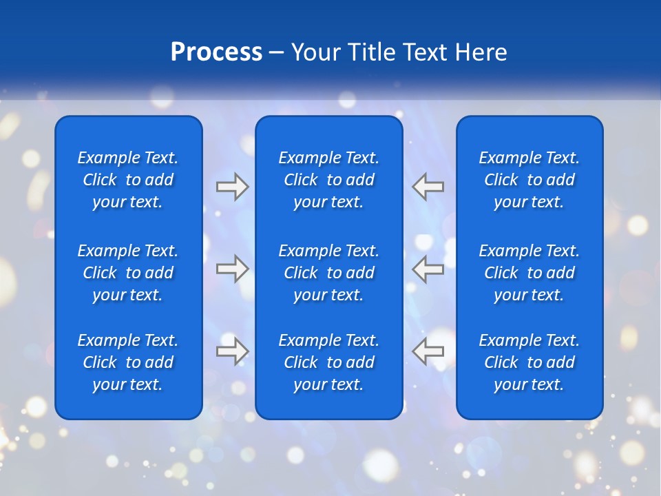 Illustration Of Night Lights PowerPoint Template