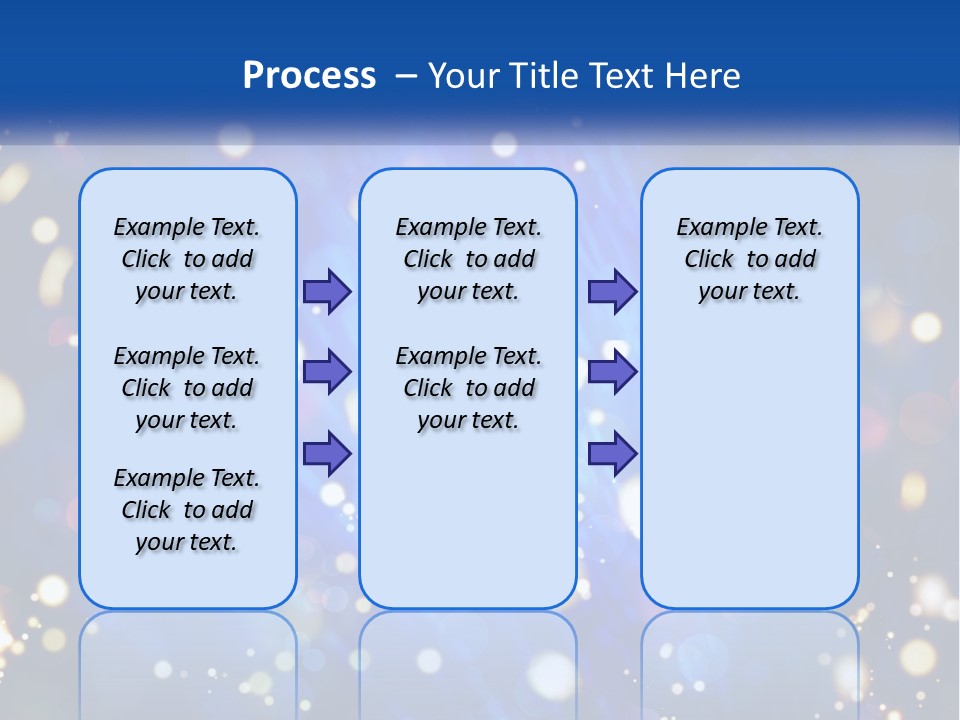 Illustration Of Night Lights PowerPoint Template