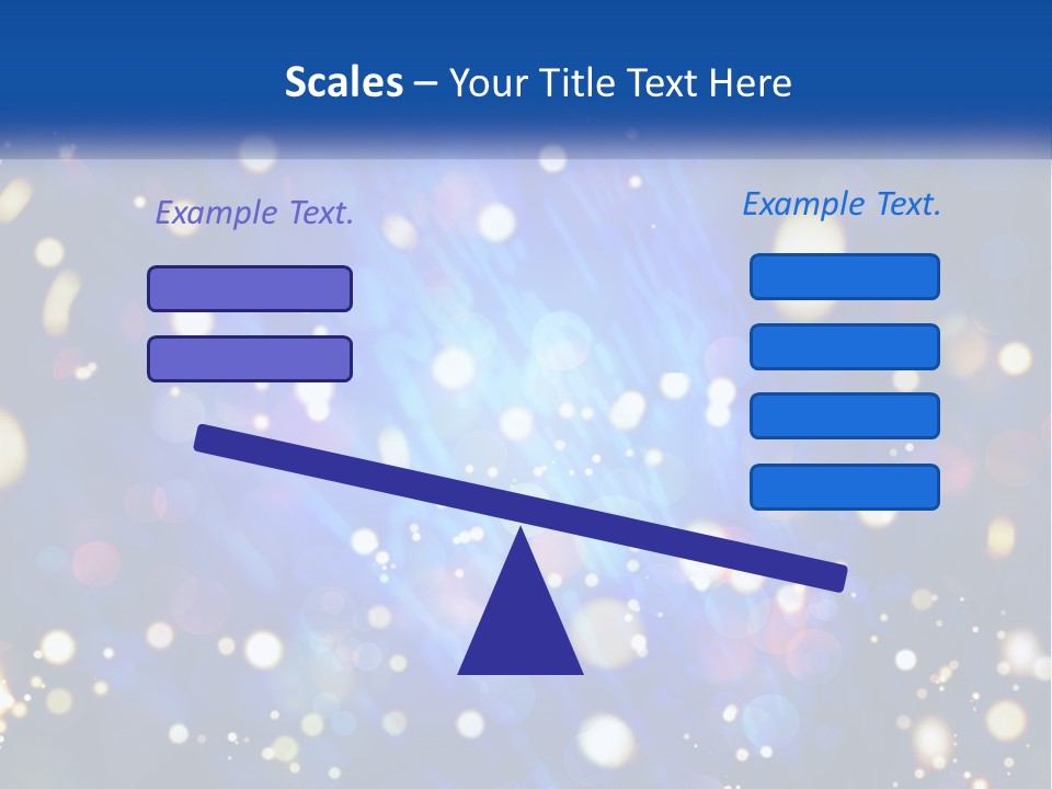 Illustration Of Night Lights PowerPoint Template