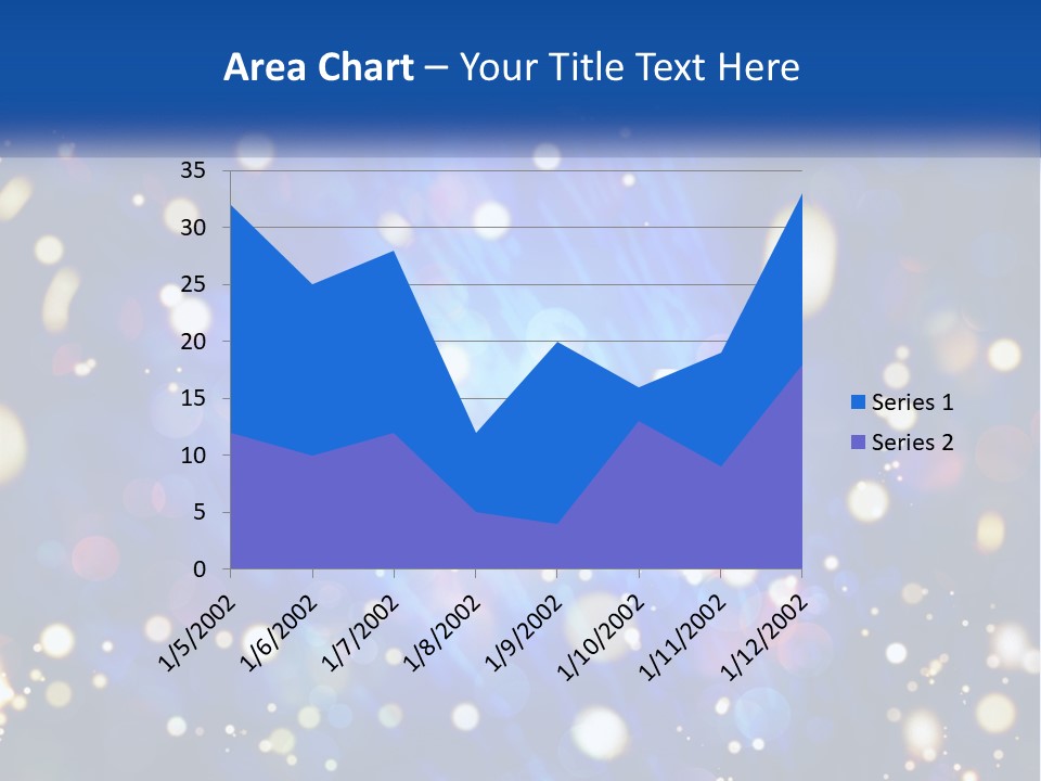 Illustration Of Night Lights PowerPoint Template