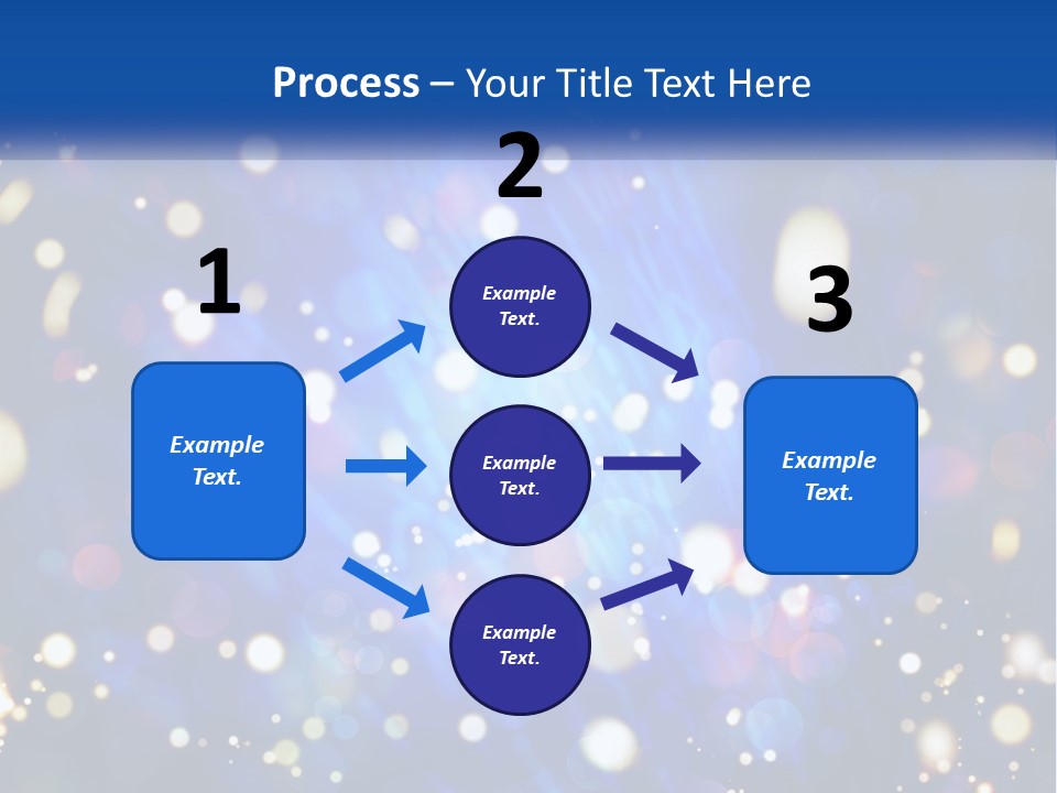 Illustration Of Night Lights PowerPoint Template