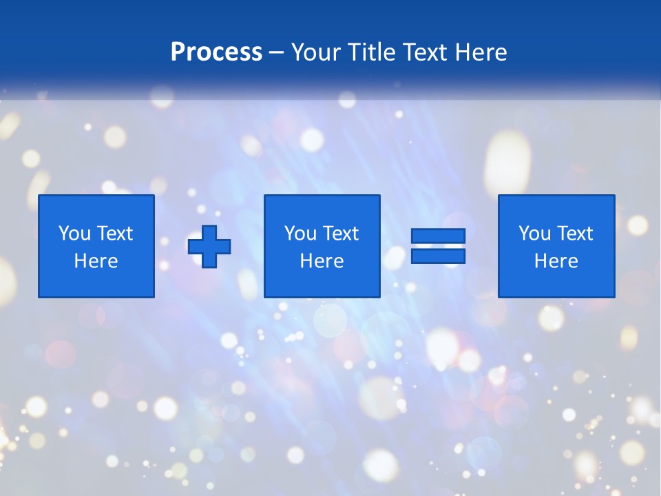 Illustration Of Night Lights PowerPoint Template