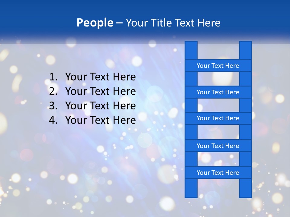 Illustration Of Night Lights PowerPoint Template