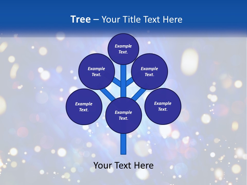 Illustration Of Night Lights PowerPoint Template