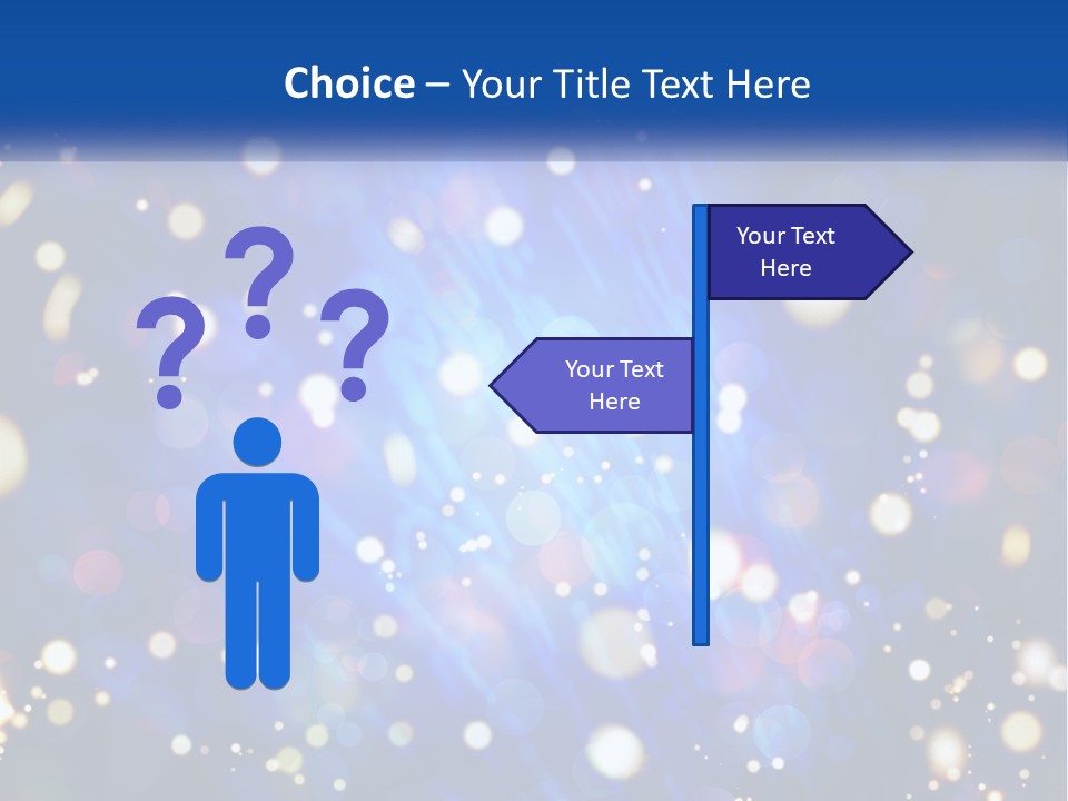 Illustration Of Night Lights PowerPoint Template
