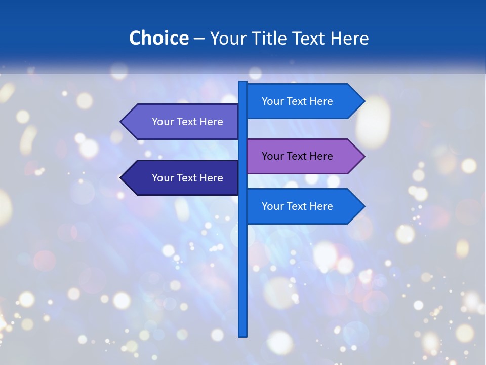 Illustration Of Night Lights PowerPoint Template