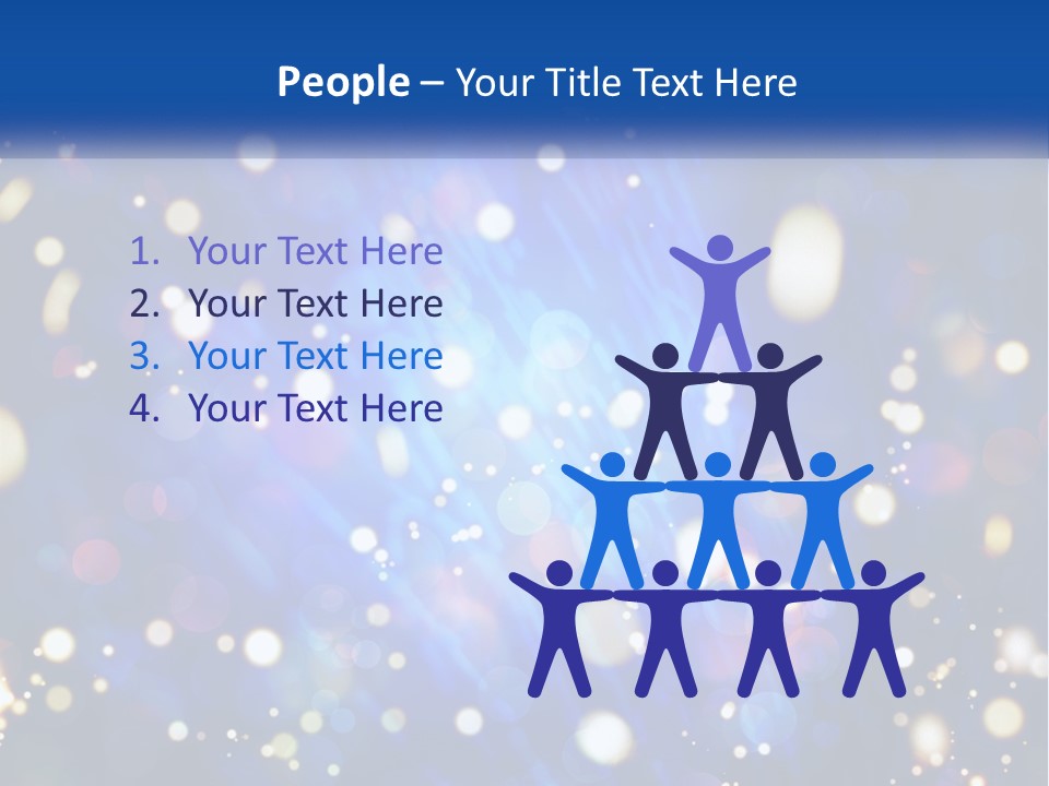 Illustration Of Night Lights PowerPoint Template