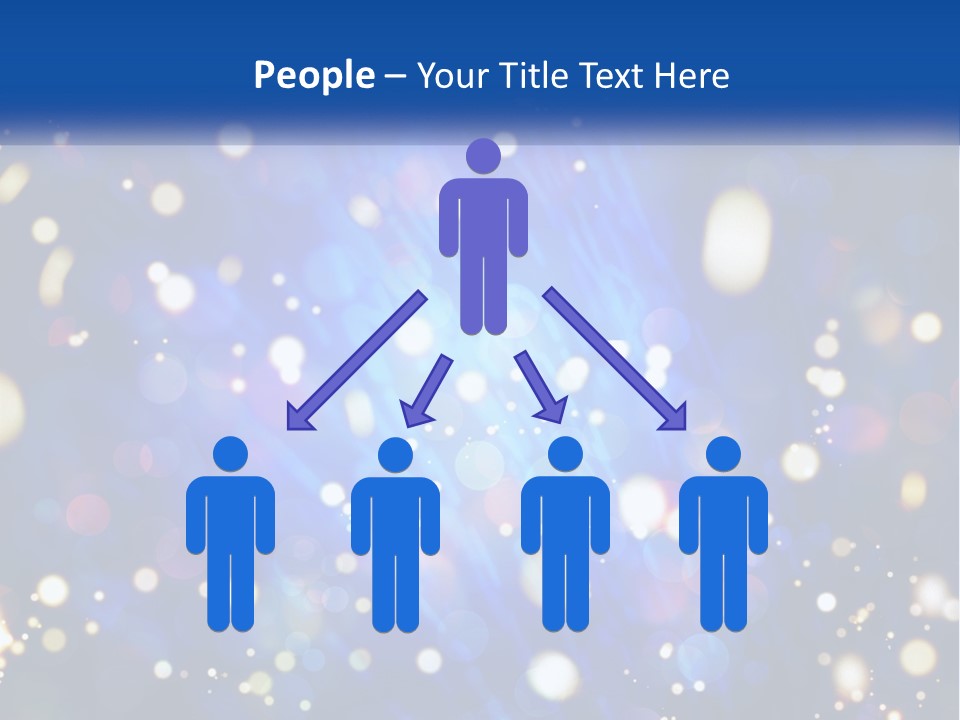 Illustration Of Night Lights PowerPoint Template