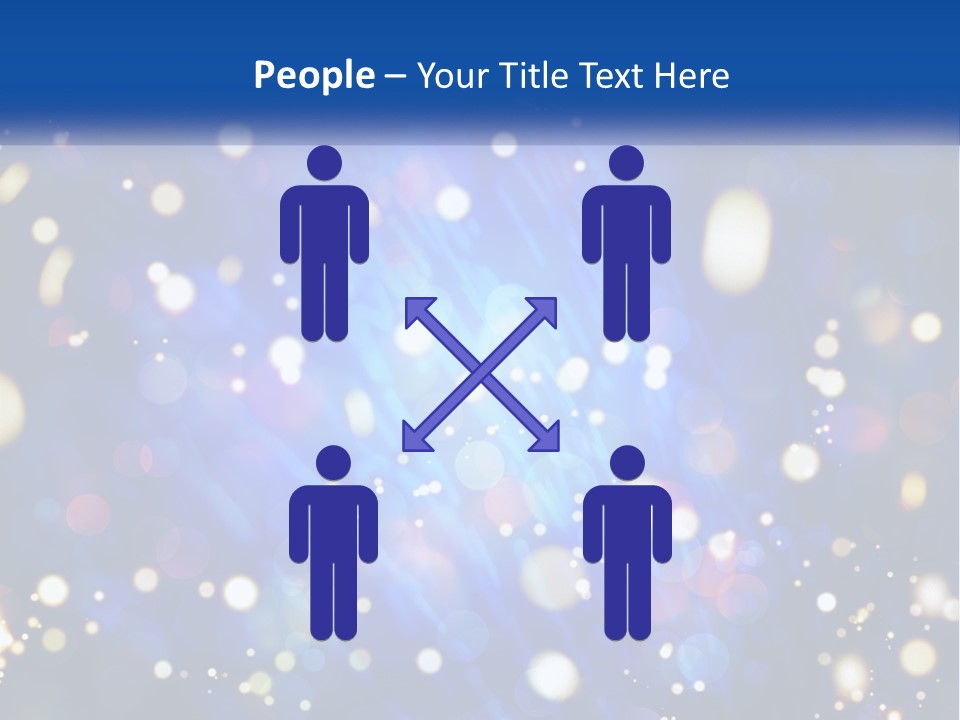 Illustration Of Night Lights PowerPoint Template