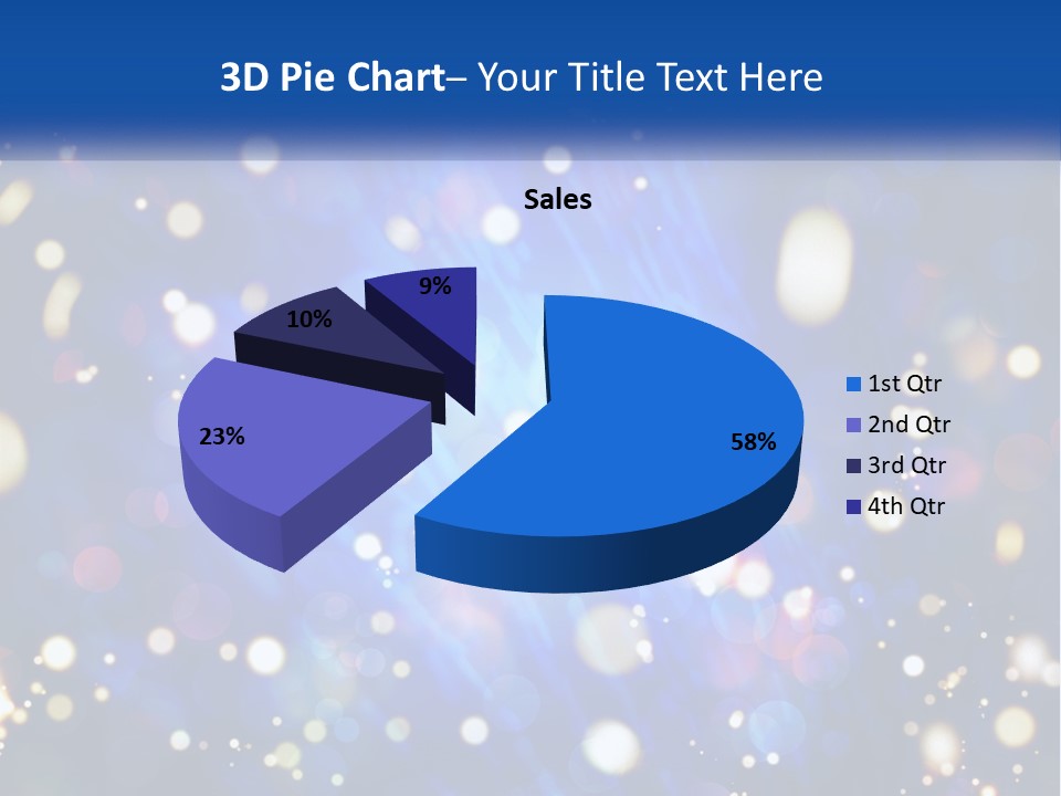 Illustration Of Night Lights PowerPoint Template