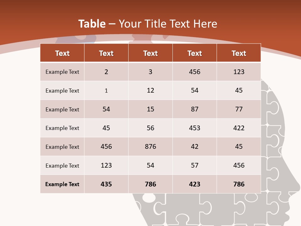 Head Puzzle PowerPoint Template