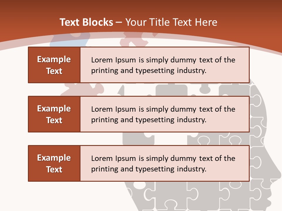 Head Puzzle PowerPoint Template