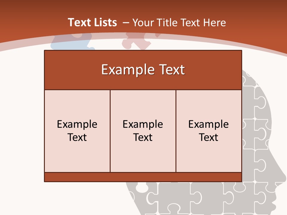 Head Puzzle PowerPoint Template