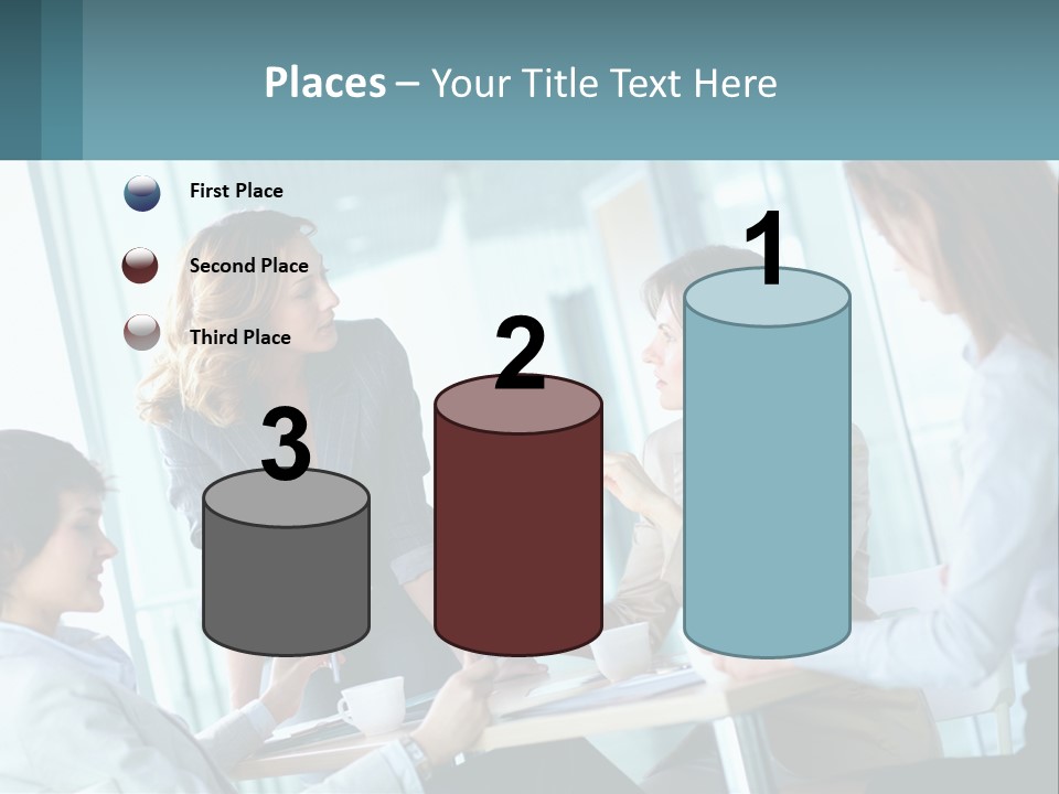 Women At The Meeting PowerPoint Template