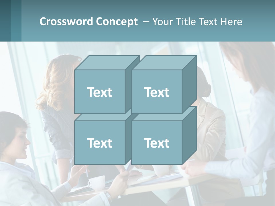 Women At The Meeting PowerPoint Template