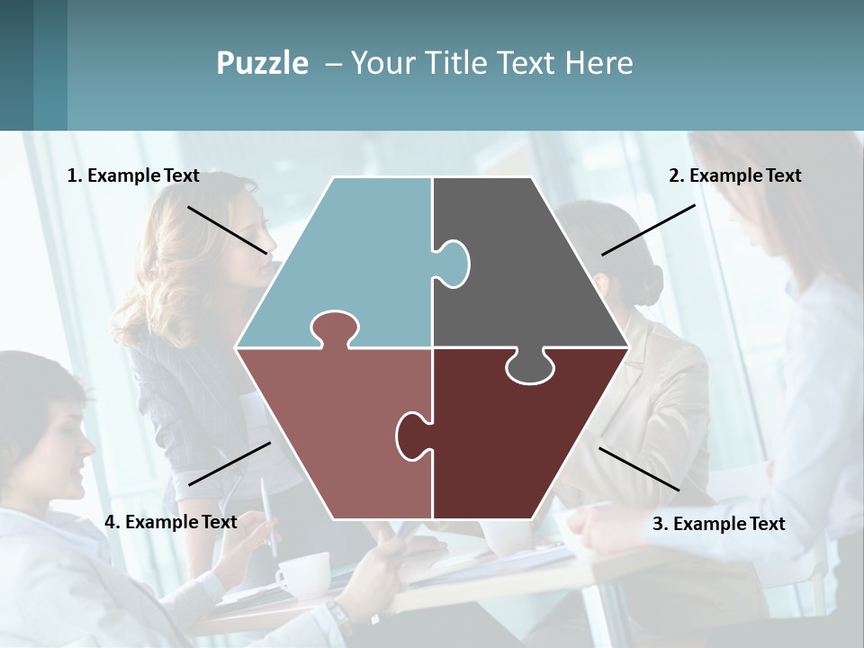 Women At The Meeting PowerPoint Template