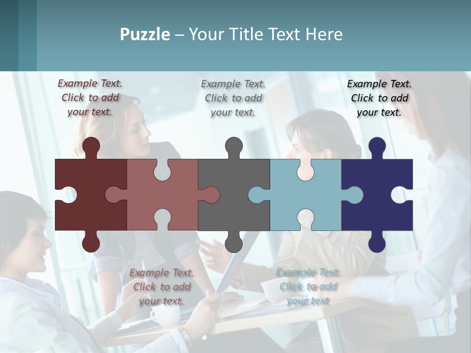 Women At The Meeting PowerPoint Template