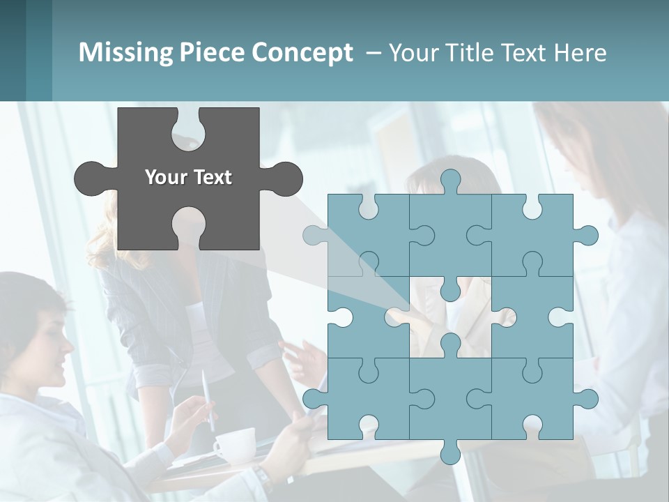 Women At The Meeting PowerPoint Template