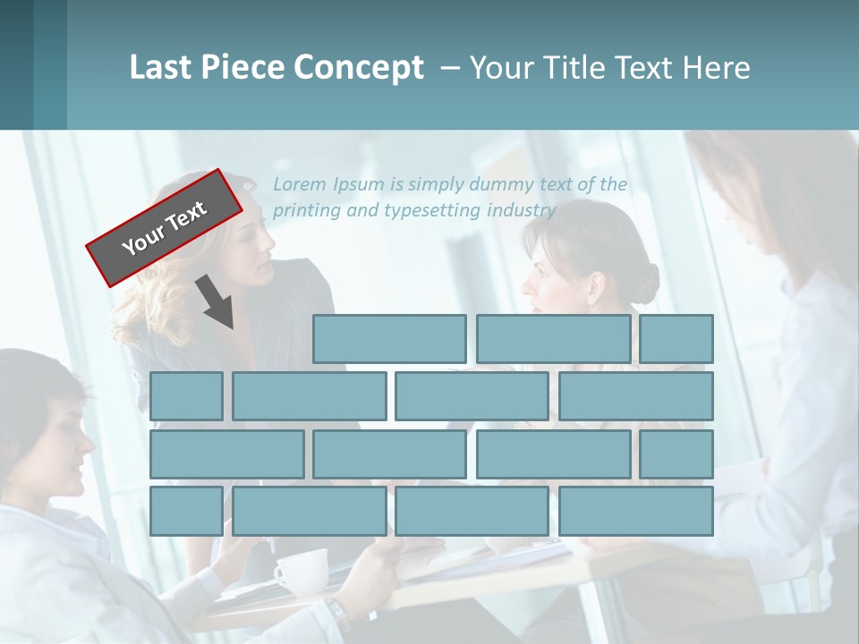 Women At The Meeting PowerPoint Template