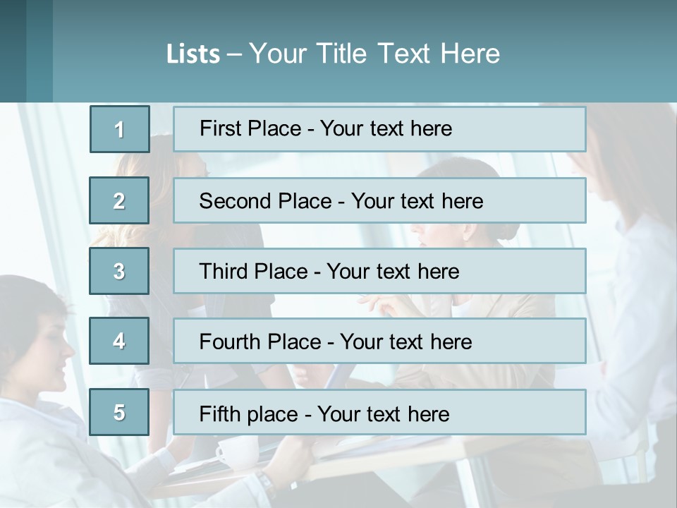Women At The Meeting PowerPoint Template