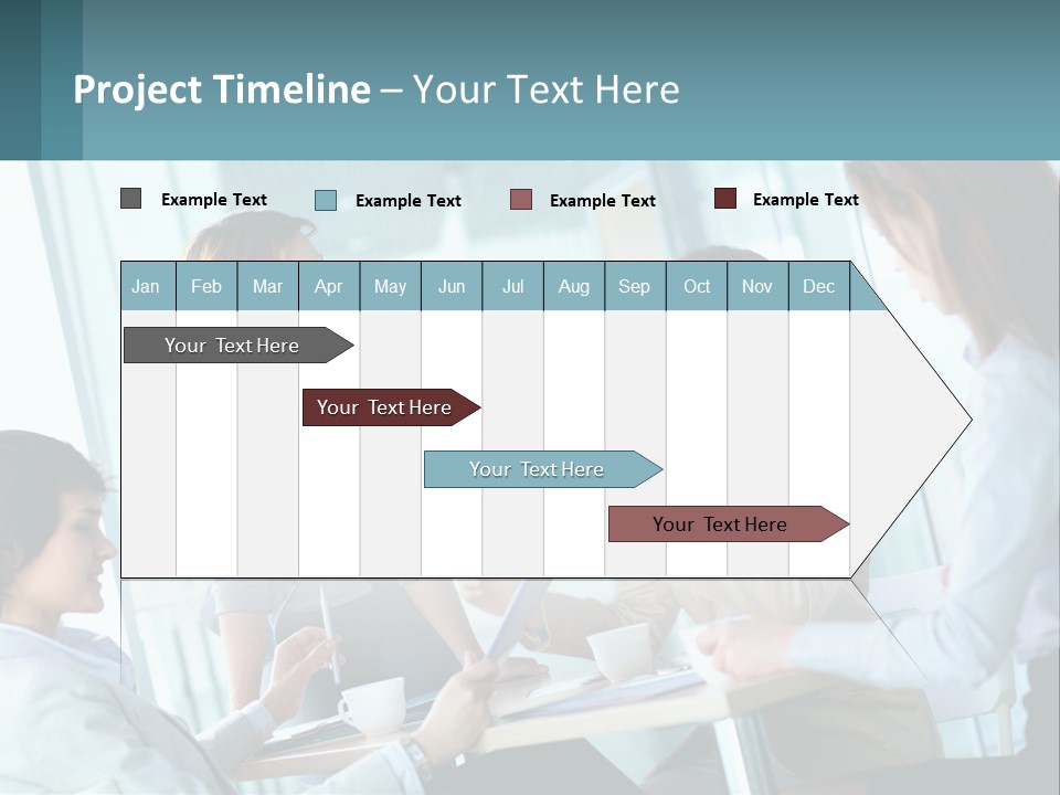 Women At The Meeting PowerPoint Template