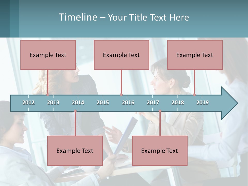 Women At The Meeting PowerPoint Template