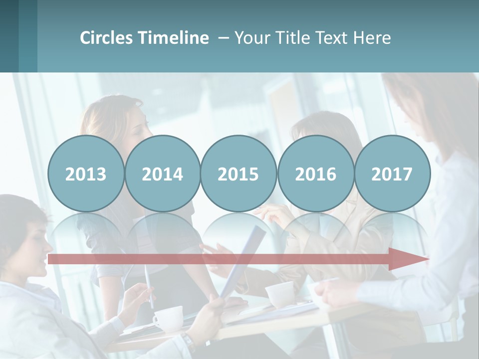 Women At The Meeting PowerPoint Template