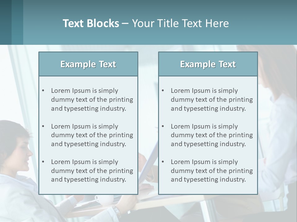 Women At The Meeting PowerPoint Template