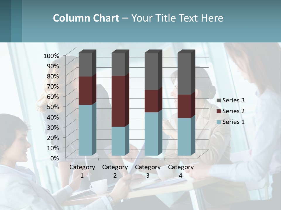 Women At The Meeting PowerPoint Template