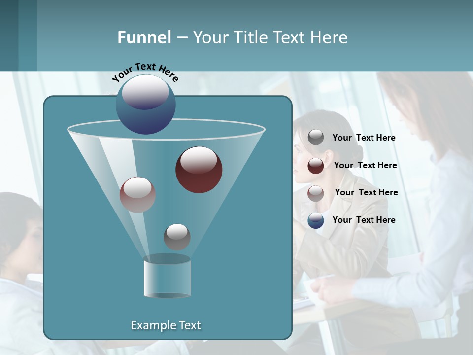 Women At The Meeting PowerPoint Template